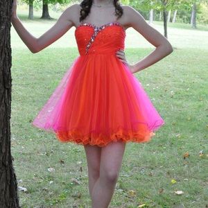 Formal coral dress